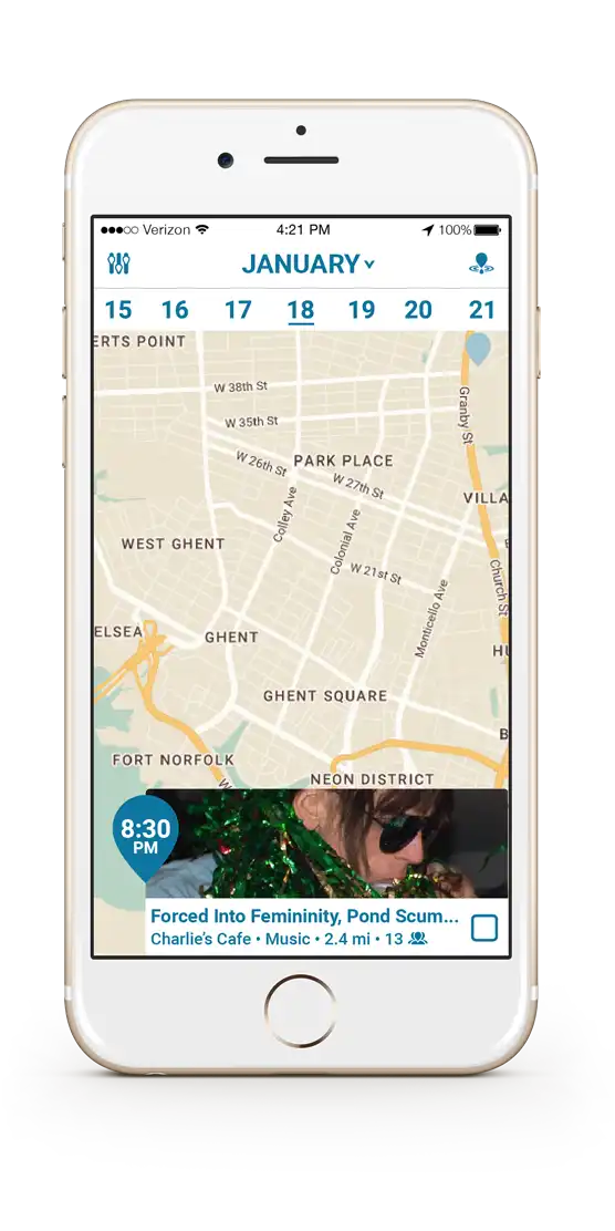 Omnivent Map with Event Click Page
