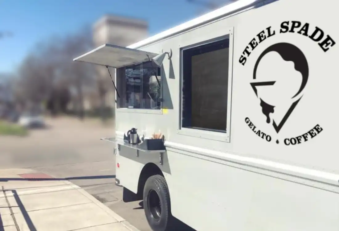 Steel Spade Van Mockup